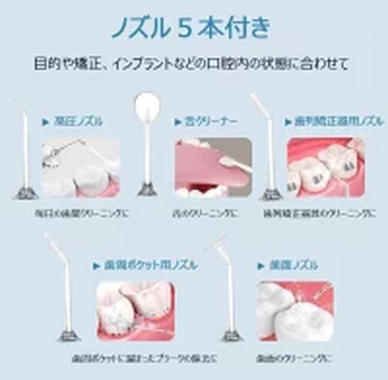 ジェットウォッシャー 口腔洗浄器 口内洗浄機 USB充電式 家庭 旅行 歯間ジェット洗...