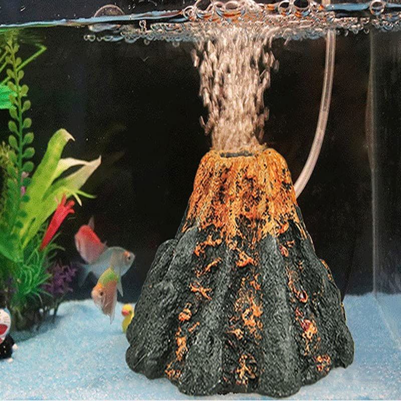 アクアリウム オブジェ 火山 樹脂 飾り 魚の隠れ家 造景置物 軽量 持ち運び便利 おしゃれ 人気 多機能 爬虫類シェルター 観賞魚 熱帯魚 金魚 隠れ家 水槽 水族館 アクアリウム道具 ペット用品 プレゼント ギフト 贈り物