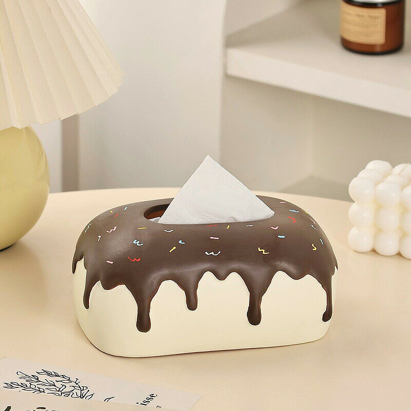 美味しそうケーキ形 ティッシュケース 陶磁製 かわいい スイーツフォルム ティッシュボックス ティッシュ入れ ティッシュボックス 詰め替え 省スペース ティッシュケース ティッシュカバー おしゃれ セラミック インテリア雑貨 引っ越し 新生活 プレゼント Kiyokyou [2]
