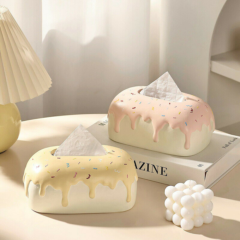 美味しそうケーキ形 ティッシュケース 陶磁製 かわいい スイーツフォルム ティッシュボックス ティッシュ入れ ティッシュボックス 詰め替え 省スペース ティッシュケース ティッシュカバー おしゃれ セラミック インテリア雑貨 引っ越し 新生活 プレゼント Kiyokyou [3]