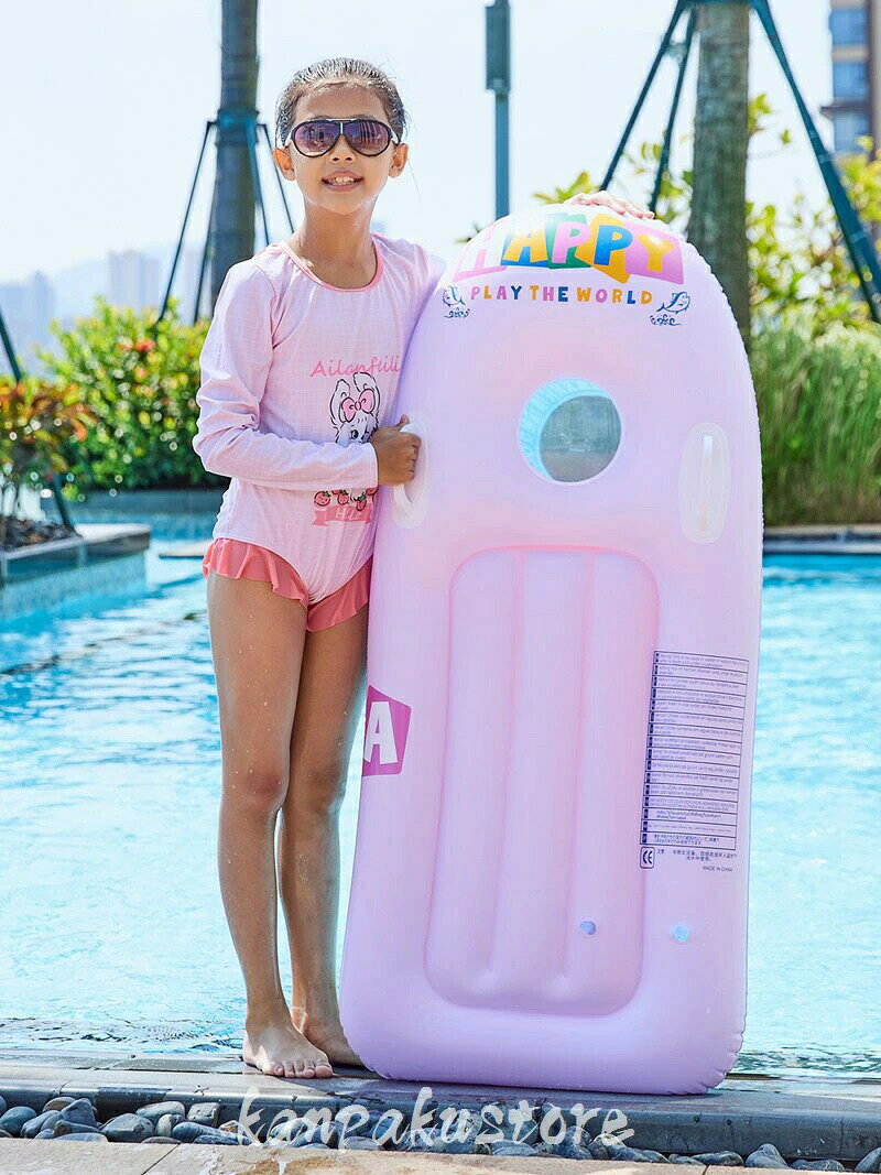 alloneallの浮き輪 フロート 子供 浮き具 ウォーターハンモック 水上 ベッド 水上ベッド 浮き輪ベッド ウォーターベッド うきわ おしゃれ 可愛い 水上ハンモック 大きいサイズ 空気入れ スイミング ビーチグッズ 水遊び 水泳 夏休み 海水浴 海 夏 プール アウトドア ハンモック｜アングル3