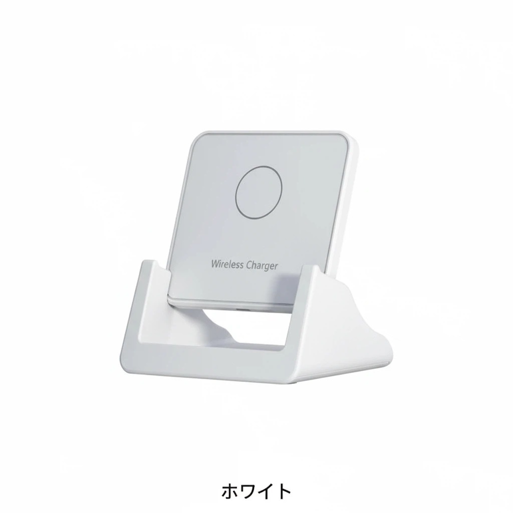 alloneallのワイヤレス充電器 15W Qi 急速充電 スタンド型 iPhone Android 多機種対応｜アングル3