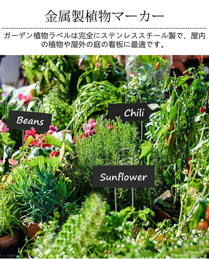園芸用ラベル 名入れ 植物ラベル 鉄製 金属製 T型 防錆 プランツラベル ローズラベ...