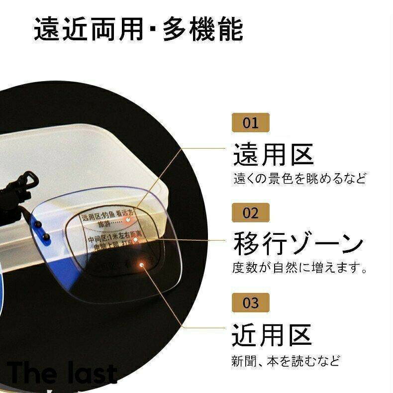 alloneallの老眼鏡 クリップ式 クリップ老眼鏡 メガネの上から掛ける老眼鏡 おしゃれ メンズ レディース 携帯便利 軽量 コンパクト クリップメガネ｜アングル2