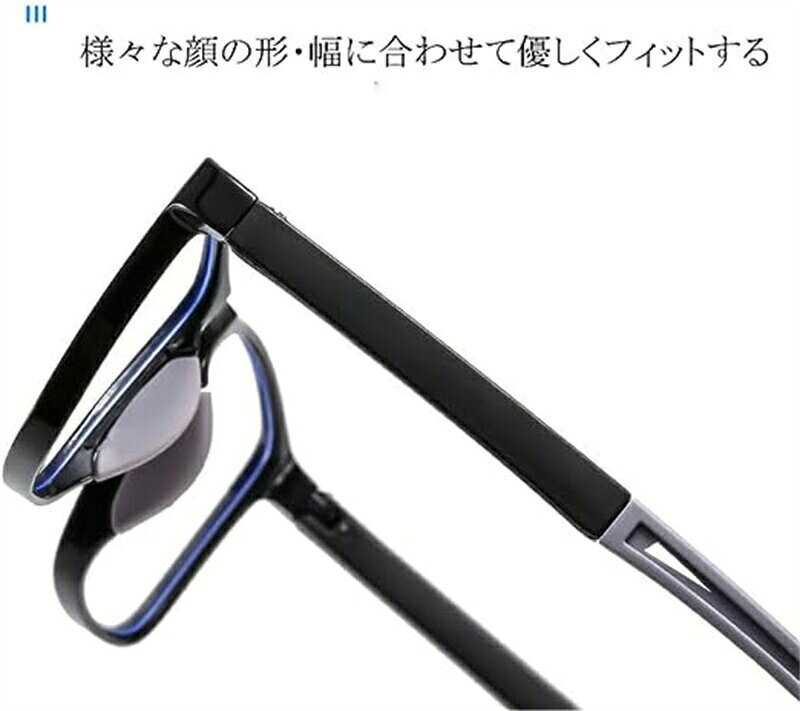 alloneallの【店長おすすめ】老眼鏡 メガネ シニアグラス ブルーライトカット おしゃれ コンパクト 軽い 軽量 疲れにくい アイウェア ギフト プレゼント 孫 敬老の日 母の日 父の日 メンズ レディース 老眼 遠視｜アングル3