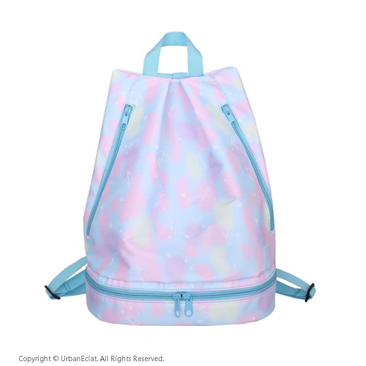 プールバッグ 女の子 ナップサック 2層式 キッズ おしゃれ リュック型 子供 ビーチ...