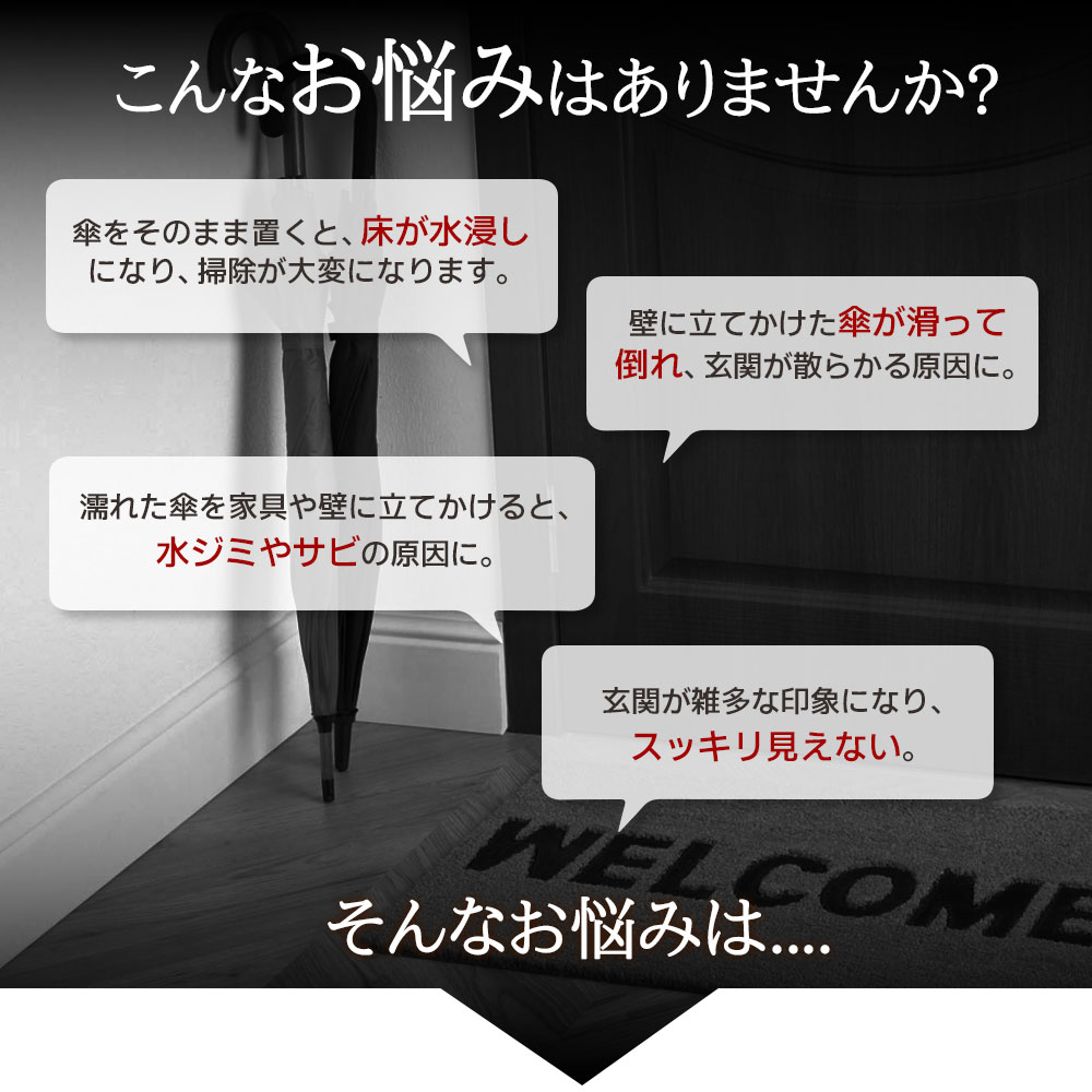 コンパクト 壁収納 玄関の壁掛け式 多機能傘収納 トレー付き 屋外収納 玄関収納 仕...