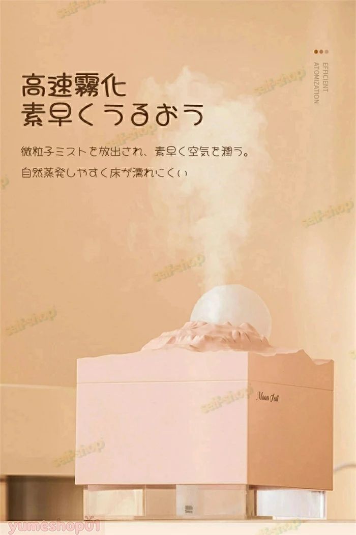 alloneallのコンパクト 自動停止機能 水漏れ防止 オフィス 静音 除菌 卓上 車載 花粉対策 小型 持ち運び便利 乾燥対策 寝室 大容量300ML 超｜アングル2