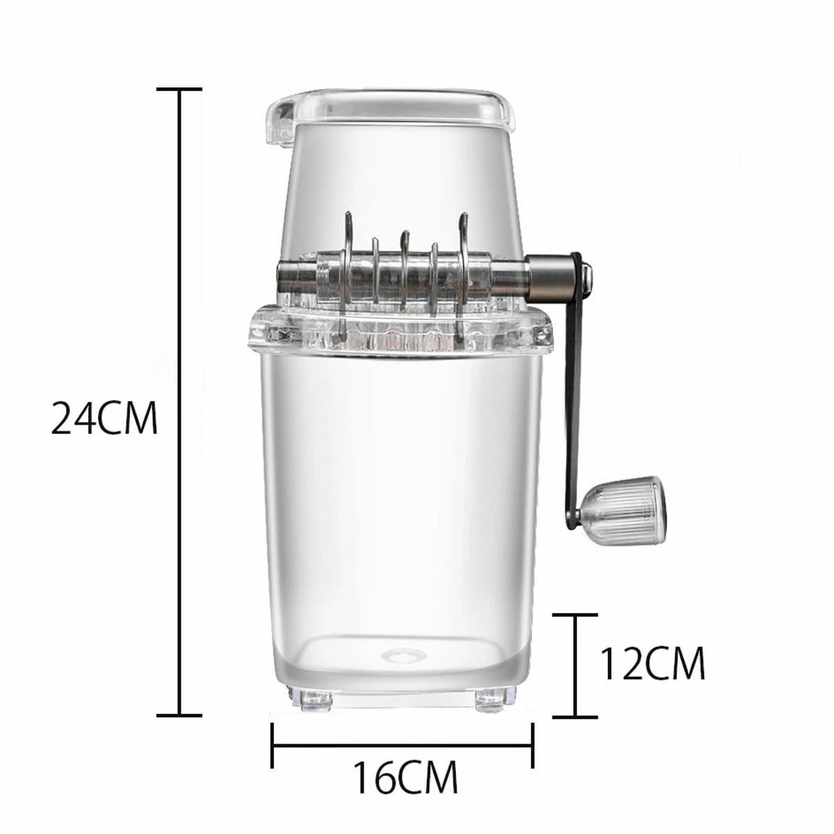 製氷カップ付 砕氷機 製氷器 手動アイスクラッシャー 1.25L ステンレス鋼 アイスキ...