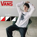 ヴァンズ ペアTシャツ 【あす楽】【限定】別注：VANS/ヴァンズ M PHOTO PRINT L TEE ロンT ロングスリーブ ストリート ストリートファッション メンズ レディース スケーター ユニセックス バンズ 別注商品 別注 フォトTシャツ フォトプリント プレゼント ギフト