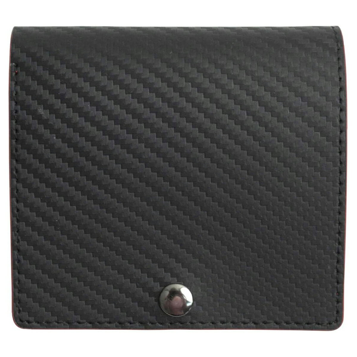 ミニ財布 メンズ 本革 牛革 カーボンレザー 財布 牛革 レザー 極薄 二つ折り財布 小銭入れ 小さい財布 二つ折財布メンズ 折りたたみ メンズ 二つ折 薄い財布 DomTepornaItaly ブランド レディース コンパクト 薄い 薄型 ミニウォレット 送料無料 ギフト 対応 S