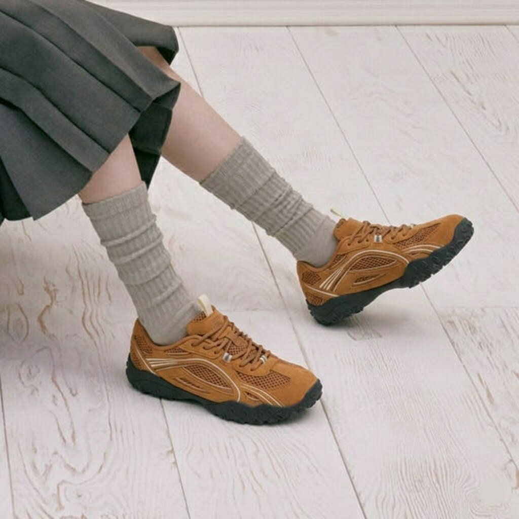 日本未入荷 Fila Echappe LX Camel フィラー エシャペ カメル ブラウン レディーススニーカー FS253OD03X012