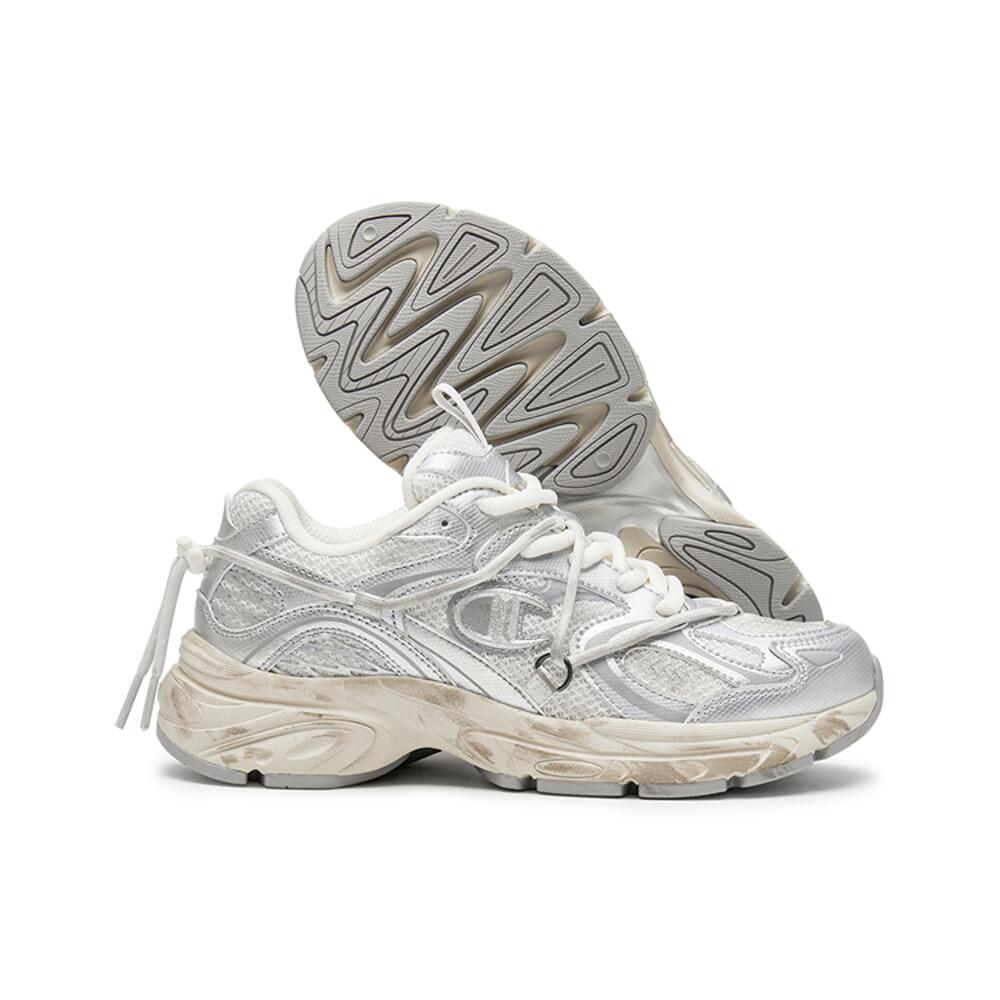 Rakuten - 日本未入荷 Champion Low top Chunky チャンピオン ローカット シルバー アイボリー 男女兼用スニーカー U5AFCRU15P8
