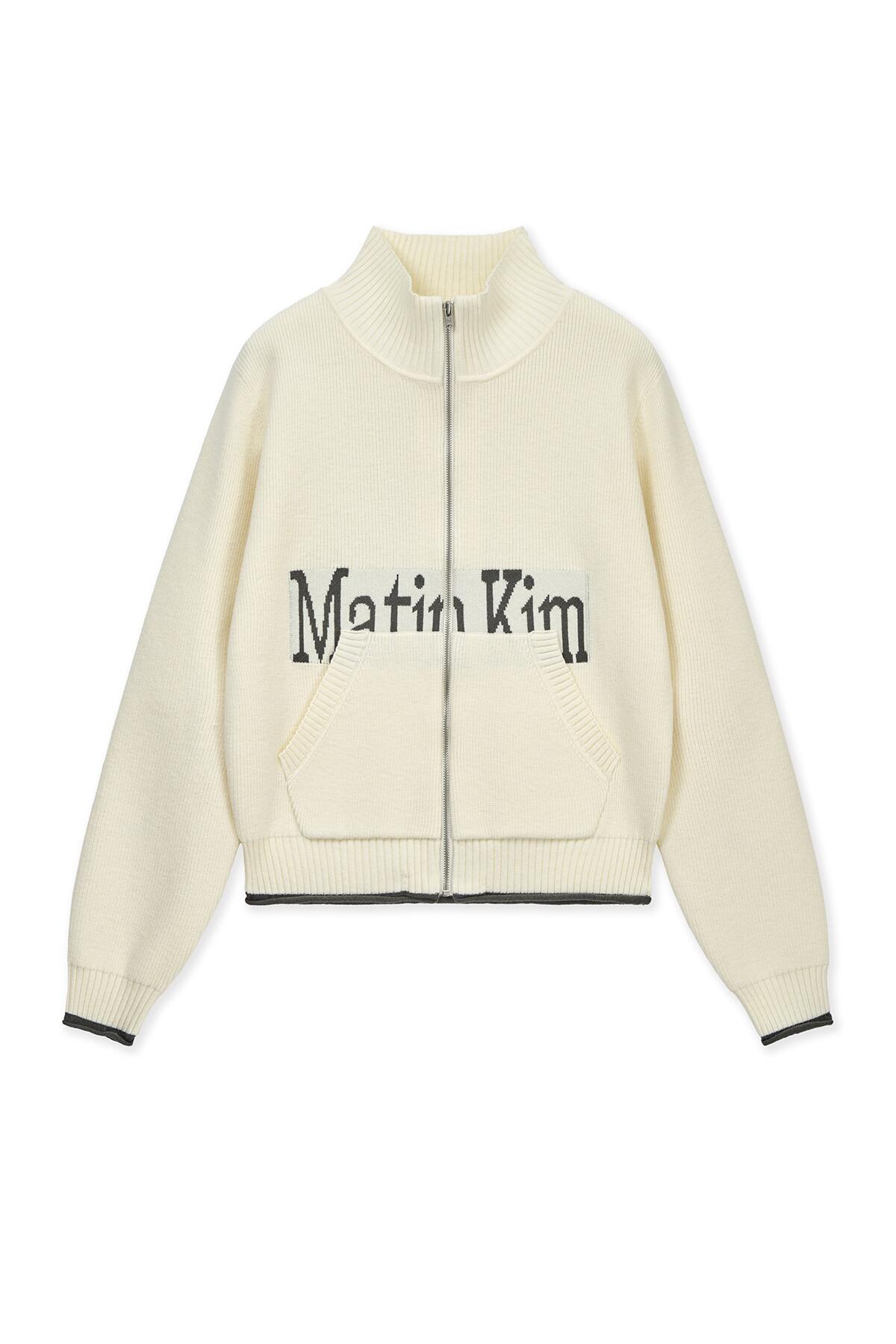 Rakuten - 日本未入荷 Matin Kim マーティンキム SPELL POINT KNIT ニット ジップアップ アイボリー ZIP UP IN IVORY MK2611CD309UIV