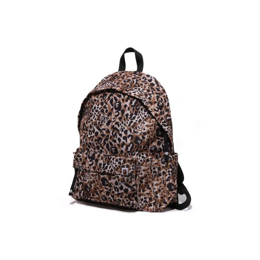 日本未入荷 BAPE wild レオパード柄 リュック バック 男女兼用リュック 0ZXBGM004891P
