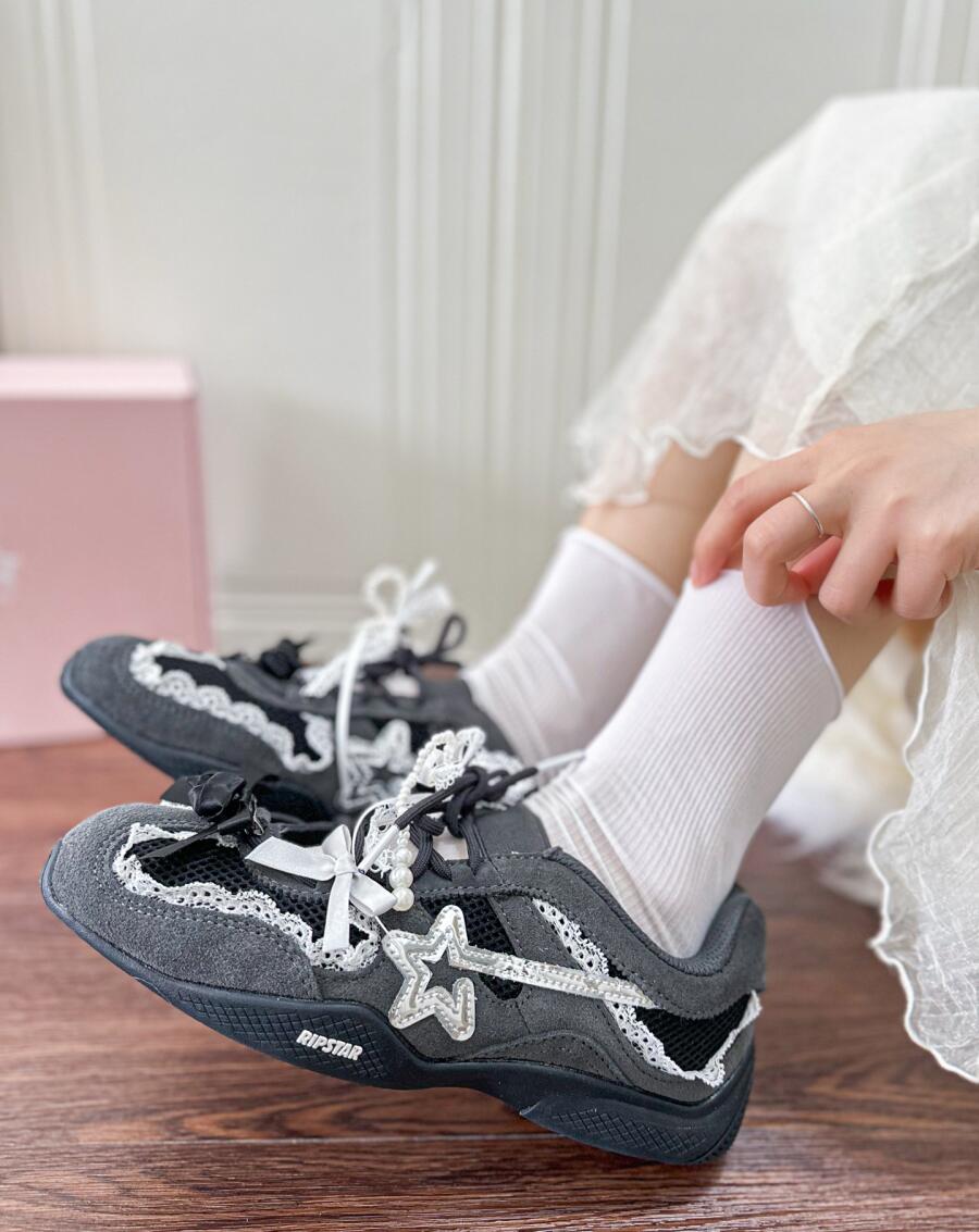 Rakuten - 日本未入荷 RIPSTAR ballet jane リップスター バレッドジェイン レディース バレエシューズ グレー BR008F