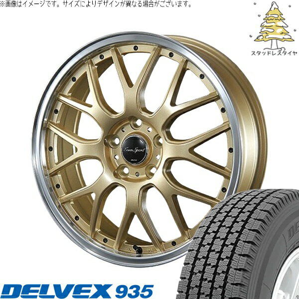 ハイゼットジャンボ 145/80R12 スタッドレスタイヤ ホイール 4本セット 新品 | トーヨータイヤ (TOYO TIRE) デルベックス 935 × ブレスト (BLEST) ユーロスポーツ タイプ815 セミグロスゴールド 12インチ 4.00B +43 4穴100