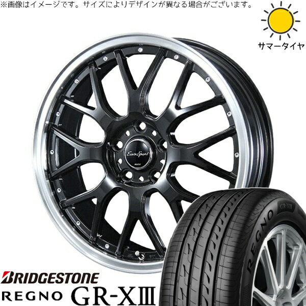 ノート マツダ2 185/60R16 サマータイヤ ホイール 4本セット 新品 | ブリヂストン (BRIDGESTONE) レグノ GR-X3 × ブレスト (BLEST) ユーロスポーツ タイプ815 グロスブラック 16インチ 6J +40 4穴100