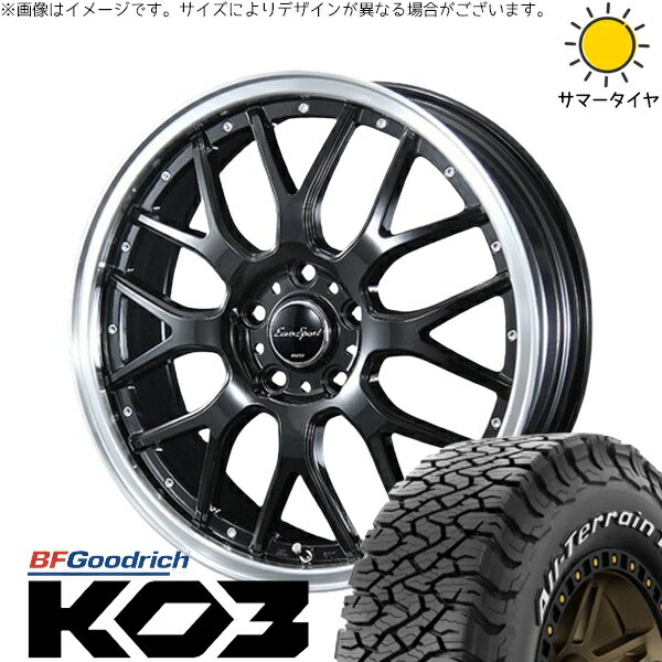 アウトバック 225/65R17 サマータイヤ ホイール 4本セット 新品 | BFグッドリッチ (BF Goodrich) オールテレーン T/A KO3 × ブレスト (BLEST) ユーロスポーツ タイプ815 グロスブラック 17インチ 7J +48 5穴100