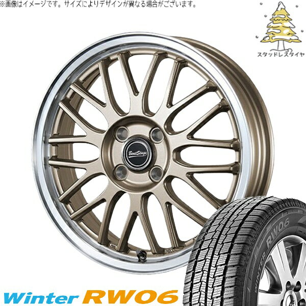 ハイゼットジャンボ 145R12 スタッドレスタイヤ ホイール 4本セット 新品 | ハンコック (HANKOOK) ウィンター RW06 × ブレスト (BLEST) ビートステージ MT-C アンティークブロンズ 12インチ 4.00B +43 4穴100