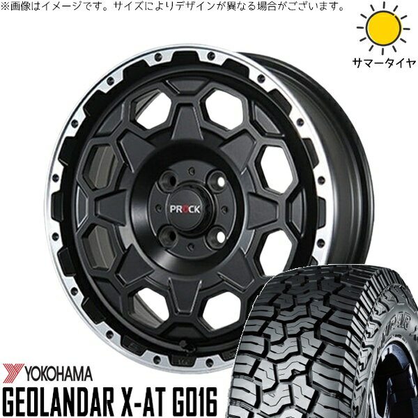 NBOX スペーシア タント デリカミニ 155/65R14 サマータイヤ ホイール 4本セット 新品 | ヨコハマタイヤ (YOKOHAMA) ジオランダー X-AT G016 × ブレスト (BLEST) バーンズテック プロックストリーム セミグロスブラック 14インチ 4.5J +45 4穴100