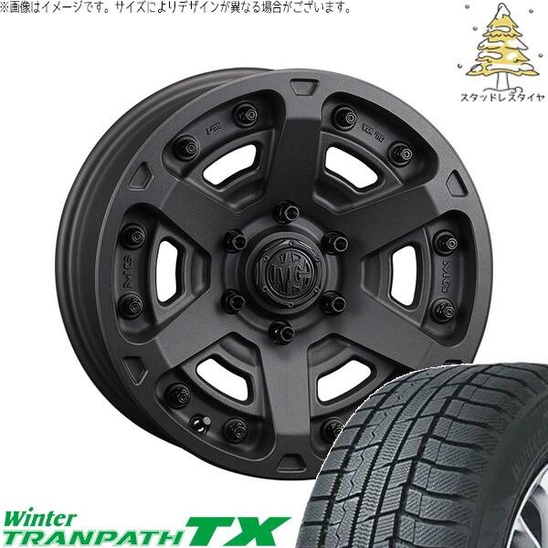 カローラクロス 215/70R16 スタッドレスタイヤ ホイール 4本セット 新品 | トーヨータイヤ (TOYO TIRE) ウィンタートランパス TX × クリムソン (CRIMSON) マーテルギア アーマー ショットガンブラック 16インチ 7J +35 5穴114.3