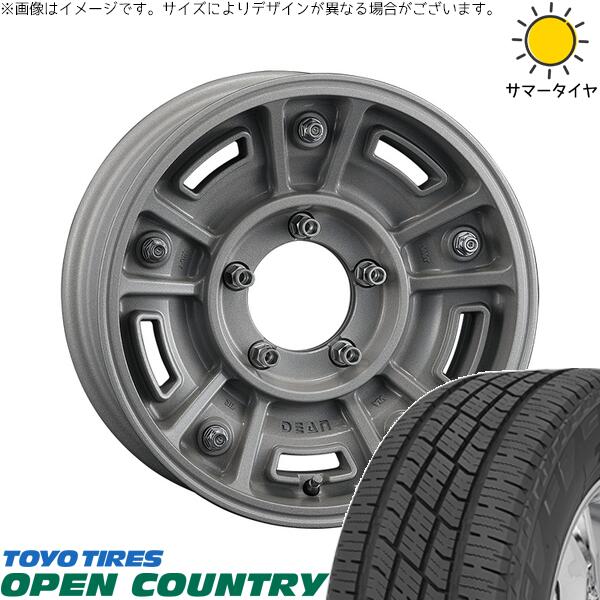 ジムニーシエラ 215/70R16 サマータイヤ ホイール 4本セット 新品 | トーヨータイヤ (TOYO TIRE) オープンカントリー H/T2 × クリムソン (CRIMSON) ディーン BJメキシカン ショットクリア 16インチ 6J -5 5穴139.7