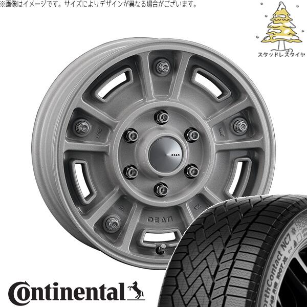 ハイエース専用 215/65R16 スタッドレスタイヤ ホイール 4本セット 新品 | コンチネンタル (CONTINENTAL) ノースコンタクト セブン (NorthContact7) × クリムソン (CRIMSON) ディーン BJメキシカン ショットクリア 16インチ 6.5J +38 6穴139.7