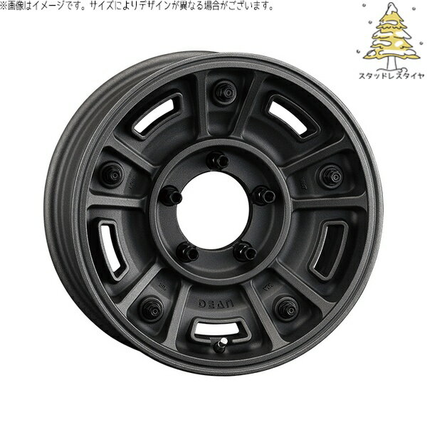 スズキ ジムニー JB64 JB23 JA22 JA12 215/70R16 スタッドレスタイヤ ホイール 4本セット 新品 | おすすめ輸入タイヤ × クリムソン (CRIMSON) ディーン BJメキシカン ショットチャコールブラック 16インチ 5.5J +20 5穴139.7