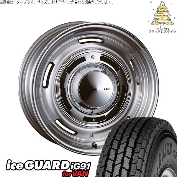 ジムニーシエラ 225/75R16 スタッドレスタイヤ ホイール 4本セット 新品 | ヨコハマタイヤ (YOKOHAMA) アイスガード91 IG91 × クリムソン (CRIMSON) ディーン クロスカントリー バーニッシュグレー 16インチ 6J -5 5穴139.7