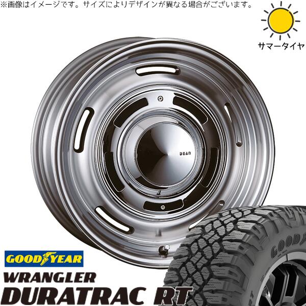 ミツビシ パジェロ 265/70R16 サマータイヤ ホイール 4本セット 新品 | グッドイヤー (GOODYEAR) ラングラー デュラトラック RT × クリムソン (CRIMSON) ディーン クロスカントリー バーニッシュグレー 16インチ 7J +40 6穴139.7