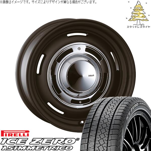 プリウスα 215/50R17 スタッドレスタイヤ ホイール 4本セット 新品 | ピレリ (PIRELLI) アイスゼロアシンメトリコ (ICEZERO ASIMMETRICO) × クリムソン (CRIMSON) ディーン クロスカントリー マットブラック 17インチ 7.0J +38 5穴114.3