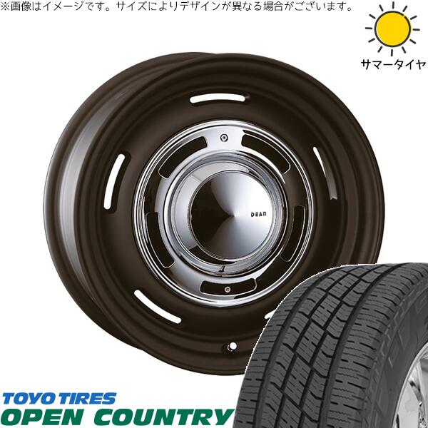 NBOX スペーシア タント デリカミニ 155/65R14 サマータイヤ ホイール 4本セット 新品 | トーヨータイヤ (TOYO TIRE) オープンカントリー H/T2 × クリムソン (CRIMSON) ディーン クロスカントリー マットブラック 14インチ 4.5J +43 4穴100