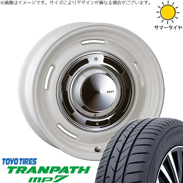 クラウン カムリ マークX 225/45R18 サマータイヤ ホイール 4本セット 新品 | トーヨータイヤ (TOYO TIRE) トランパス MP7 × クリムソン (CRIMSON) ディーン クロスカントリー マーガレットホワイト 18インチ 8J +35 5穴114.3