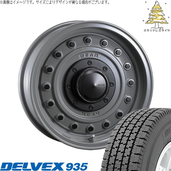 ハイゼットジャンボ 145/80R12 スタッドレスタイヤ ホイール 4本セット 新品 | トーヨータイヤ (TOYO TIRE) デルベックス 935 × クリムソン (CRIMSON) ディーン コロラド スティールグレー 12インチ 4.00B +42 4穴100