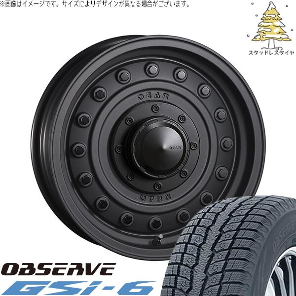 カローラクロス 215/70R16 スタッドレスタイヤ ホイール 4本セット 新品 | トーヨータイヤ (TOYO) オブザーブ Gsi-6 (OBSERVE Gsi-6) × クリムソン (CRIMSON) ディーン コロラド マットチャコールブラック 16インチ 7.0J +37 5穴114.3