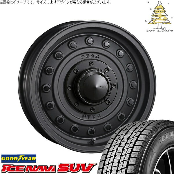 RAV4 アルファード ヴェルファイア 235/70R16 スタッドレスタイヤ ホイール 4本セット 新品 | グッドイヤー (GOODYEAR) アイスナビ SUV (ICENAVI SUV) × クリムソン (CRIMSON) ディーン コロラド マットチャコールブラック 16インチ 7.0J +37 5穴114.3