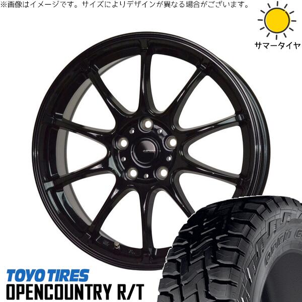 XV フォレスター 215/70R16 サマータイヤ ホイール 4本セット 新品 | トーヨータイヤ (TOYO TIRE) オープンカントリー R/T × ホットスタッフ (HOTSTUFF) Gスピード G07 メタリックブラック 16インチ 6.5J +48 5穴100