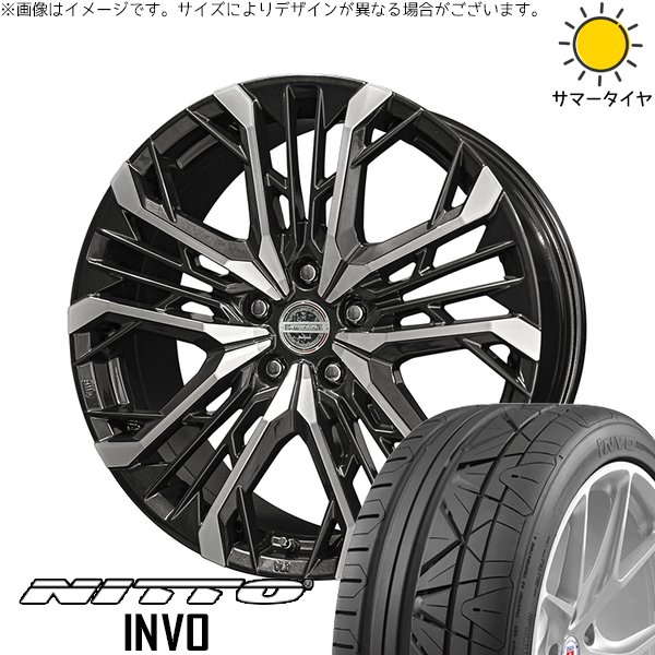 プリウスα 225/30R20 サマータイヤ ホイール 4本セット 新品 | ニットー (NITTO) インボ × 共豊コーポレーション (KYOHO) シュタイナー LGX ブラックポリッシュ 20インチ 8J +40 5穴114.3
