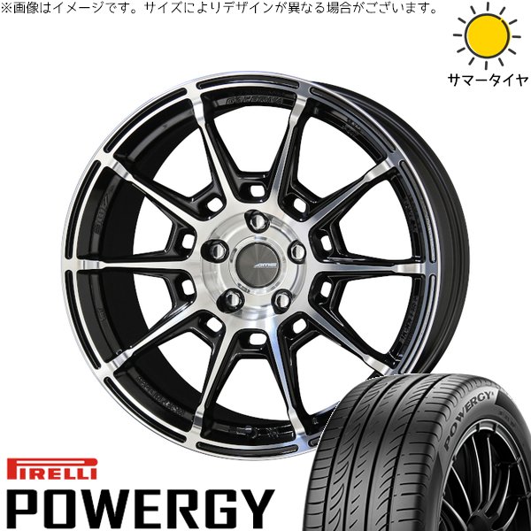 フーガ アルファード ヴェルファイア 245/40R19 サマータイヤ ホイール 4本セット 新品 | ピレリ (PIRELLI) パワジー × 共豊コーポレーション (KYOHO) ガレルナ レフィーノ ブラックポリッシュ 19インチ 8J +35 5穴114.3