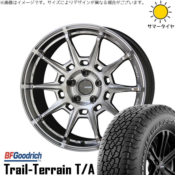 GN アウトランダー 235/60R18 サマータイヤ ホイール 4本セット 新品 | BFグッドリッチ (BF Goodrich) トレイルテレーン T/A × 共豊コーポレーション (KYOHO) ガレルナ レフィーノ ハイパーシルバー 18インチ 8J +38 5穴114.3