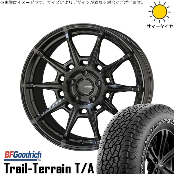 GN アウトランダー 235/60R18 サマータイヤ ホイール 4本セット 新品 | BFグッドリッチ (BF Goodrich) トレイルテレーン T/A × 共豊コーポレーション (KYOHO) ガレルナ レフィーノ マットブラック 18インチ 8J +38 5穴114.3