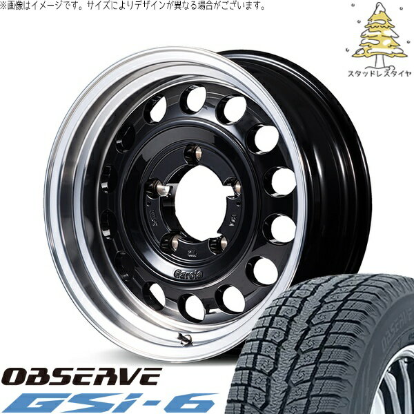 スズキ ジムニー JB64 JB23 JA22 JA12 215/70R16 スタッドレスタイヤ ホイール 4本セット 新品 | トーヨータイヤ (TOYO) オブザーブ Gsi-6 (OBSERVE Gsi-6) × エムアイディー (MID) MIDホイール ガルシア シスコ タイプ2 16インチ 5.5J +20 5穴139.7