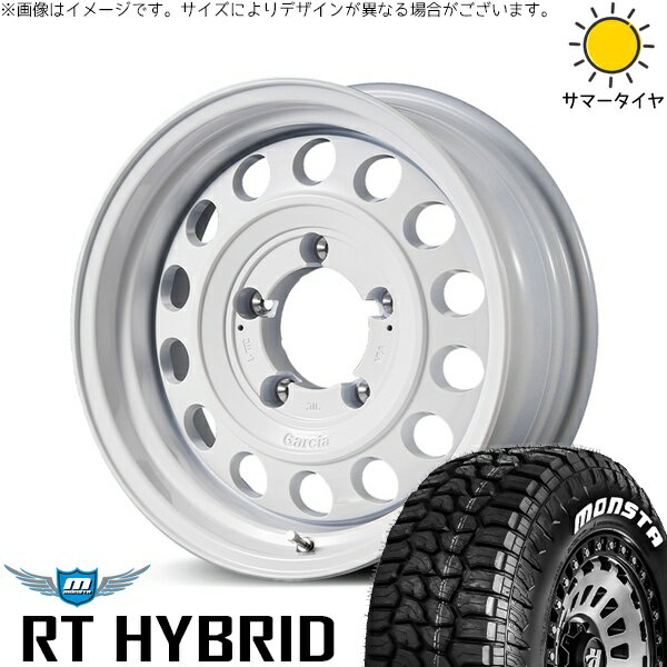 スズキ ジムニー JB64 JB23 JA22 JA12 185/85R16 サマータイヤ ホイール 4本セット 新品 | モンスタタイヤ (MONSTA TYRE) RTハイブリッド (RT HYBRID) × エムアイディー (MID) MIDホイール ガルシア シスコ タイプ2 16インチ 5.5J +20 5穴139.7