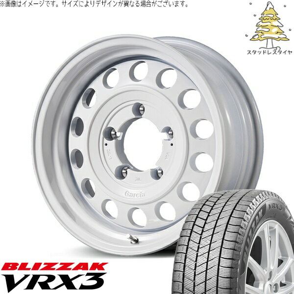 スズキ ジムニー JB64 JB23 JA22 JA12 215/70R16 スタッドレスタイヤ ホイール 4本セット 新品 | ブリヂストン (BRIDGESTONE) ブリザック VRX3 × エムアイディー (MID) MIDホイール ガルシア シスコ タイプ2 オールドイングリッシュホワイト 16インチ 5.5J +20 5穴139.7
