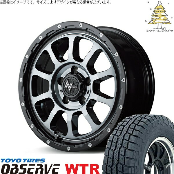 RAV4 アルファード ヴェルファイア 235/70R16 スタッドレスタイヤ ホイール 4本セット 新品 | トーヨータイヤ (TOYO) オブザーブ W/T-R (OBSERVE WTR) × エムアイディー (MID) ナイトロパワー M10 パーシング 16インチ 7.0J +40 5穴114.3