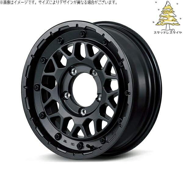 ジムニーシエラ 215/70R16 スタッドレスタイヤ ホイール 4本セット 新品 | おすすめ輸入タイヤ × エムアイディー (MID) ナイトロパワー M29 スティンガー バレルブラック 16インチ 6J -5 5穴139.7