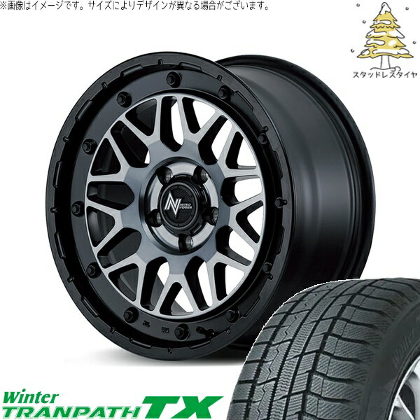 30アルファード 215/65R16 スタッドレスタイヤ ホイール 4本セット 新品 | トーヨータイヤ (TOYO) ウィンタートランパス TX (WinterTRANPATH TX) × エムアイディー (MID) ナイトロパワー M29 スティンガー セミグロスブラッククリア 16インチ 7.0J +40 5穴114.3