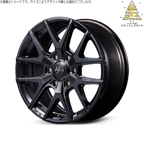 ハイエース専用 215/60R17 スタッドレスタイヤ ホイール 4本セット 新品 | おすすめ輸入タイヤ × エムアイディー (MID) ナイトロパワー M62 トマホーク バレルブラック 17インチ 6.5J +38 6穴139.7