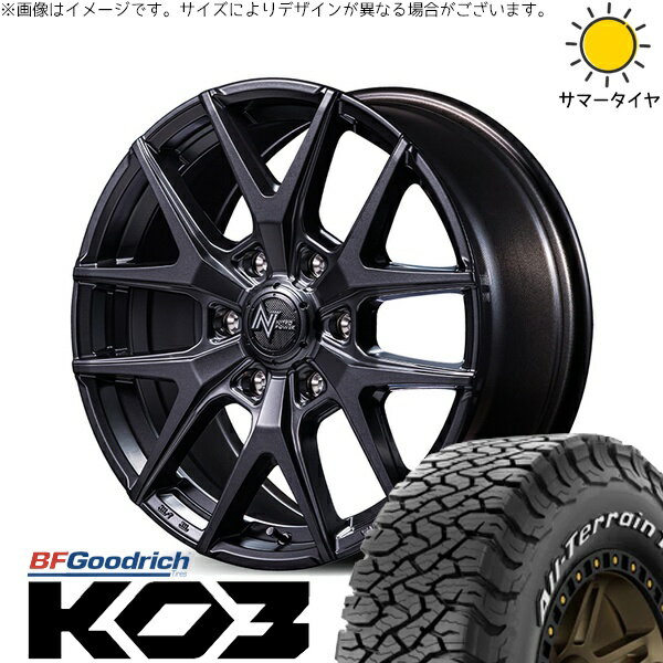 プラド GUN125 265/60R18 サマータイヤ ホイール 4本セット 新品 | BFグッドリッチ (BF Goodrich) オールテレーン T/A Ko3 (All-Terrain T/A Ko3) × エムアイディー (MID) ナイトロパワー M62 トマホーク バレルブラック 18インチ 8J +20 6穴139.7